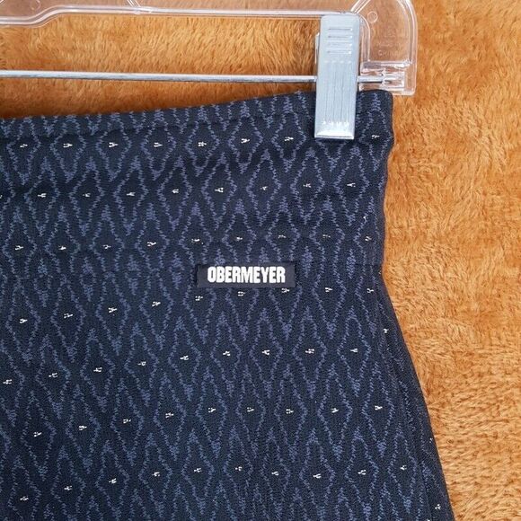 Vintage OBERMEYER Womens Ski Pants Size 6 Gray Diamond High Rise Pleated Stirrup - Picture 8 of 12